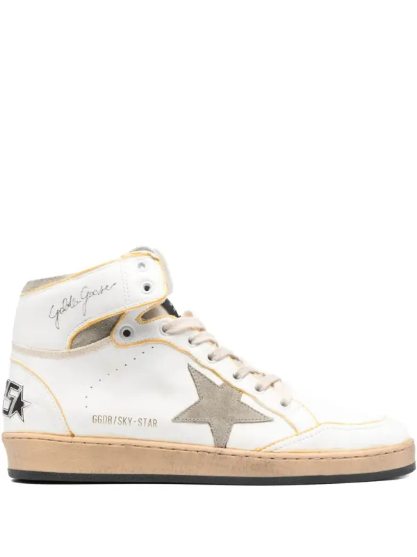 Golden Goose SKY STAR White / Brown – Beige (GMF00230F004089)