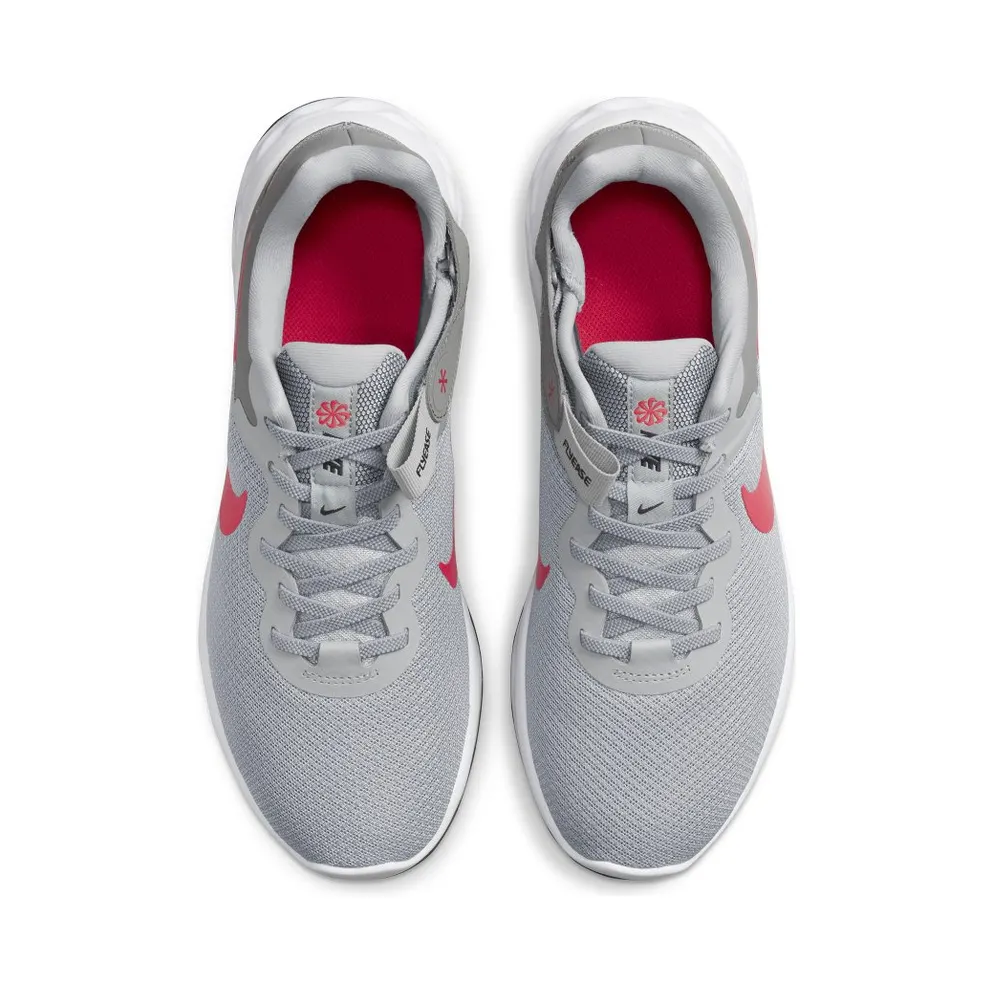 Nike Revolution 6 FlyEase Next Nature Easy On/Off Road Running Grey 50% Sustainable Materials (DC8992-004)