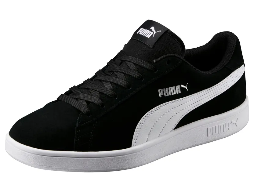 Puma Smash v2 Schwarz/Weiß/Silber (364989-01)