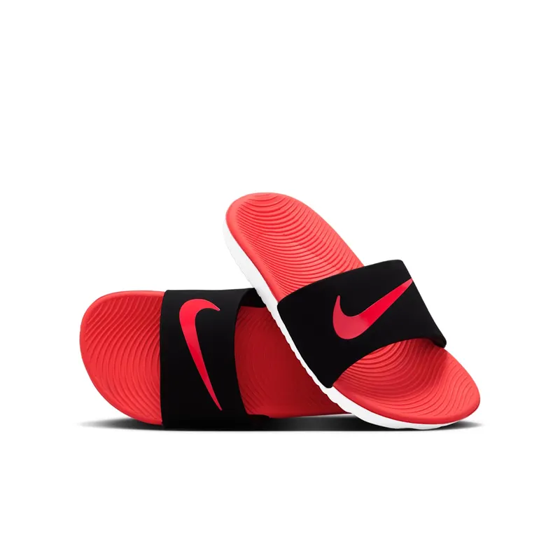 Nike Kawa Slide Black White Bright Crimson (FJ8812-003)