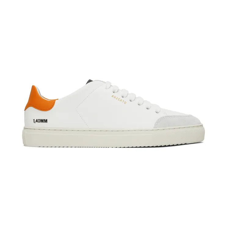 Axel Arigato White & Orange Clean 90 Triple Sneakers (28487)
