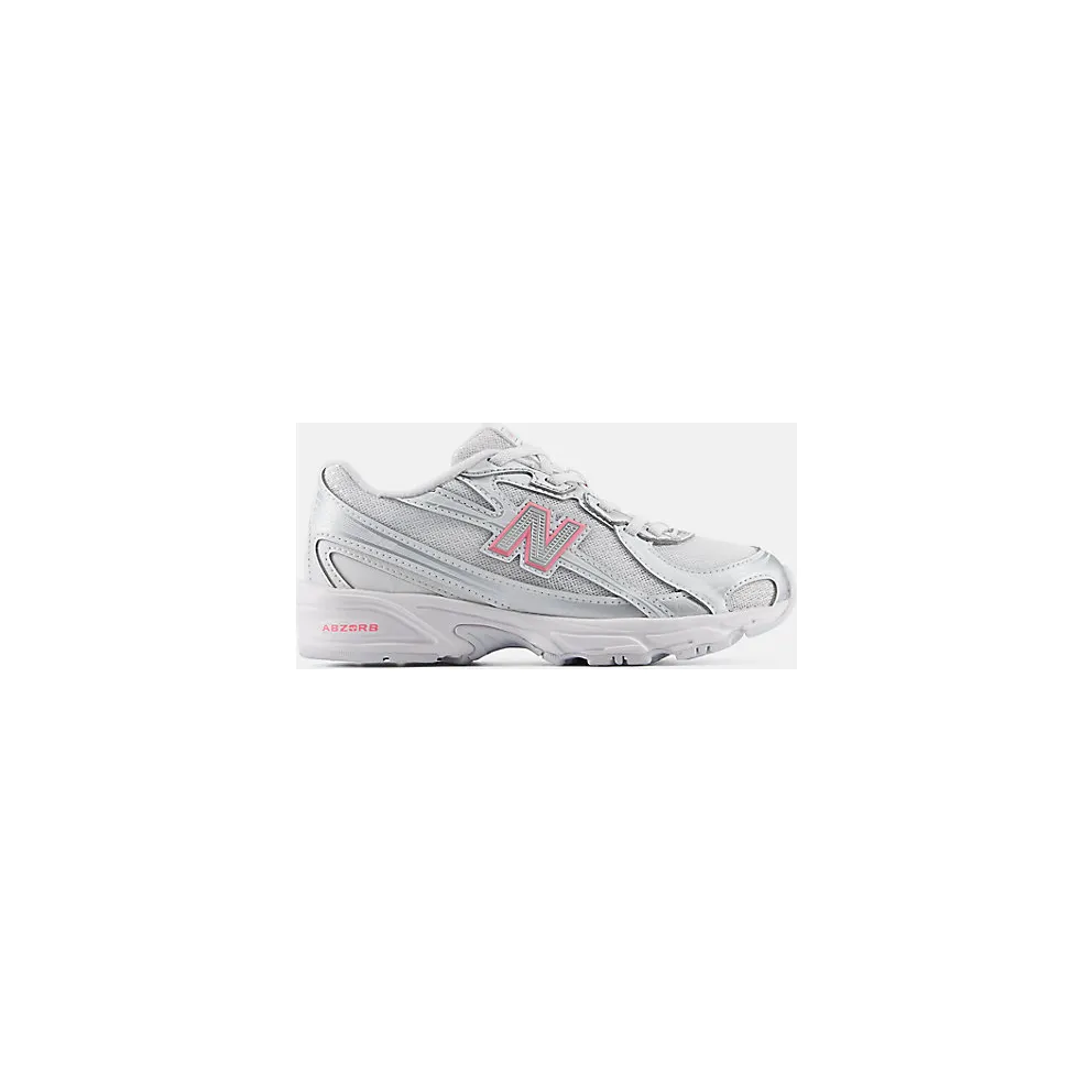 New Balance 740 Bungee Lace PS “Silver Metallic Signal Pink” (P7403DB)