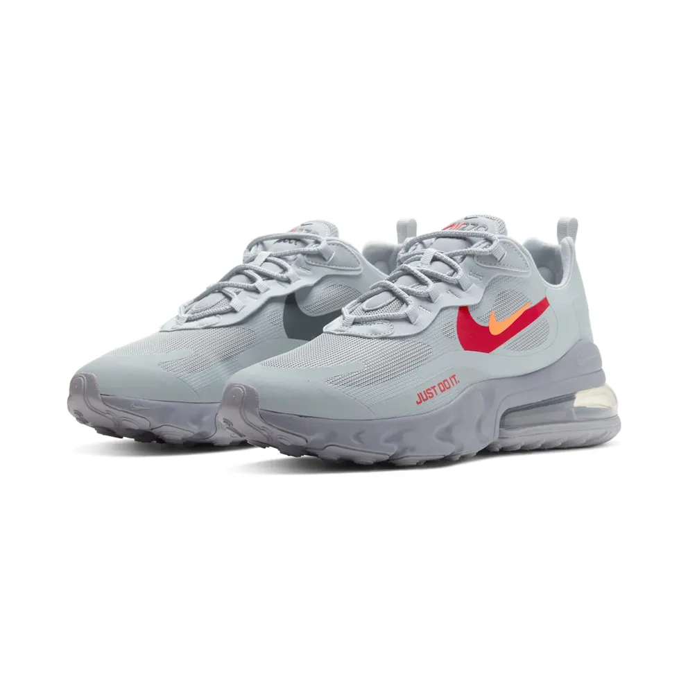 Nike Air Max 270 React Just Do It Grey Wolf Grey/University Red-Anthracite-Hyper Crimson (CT2203-002)