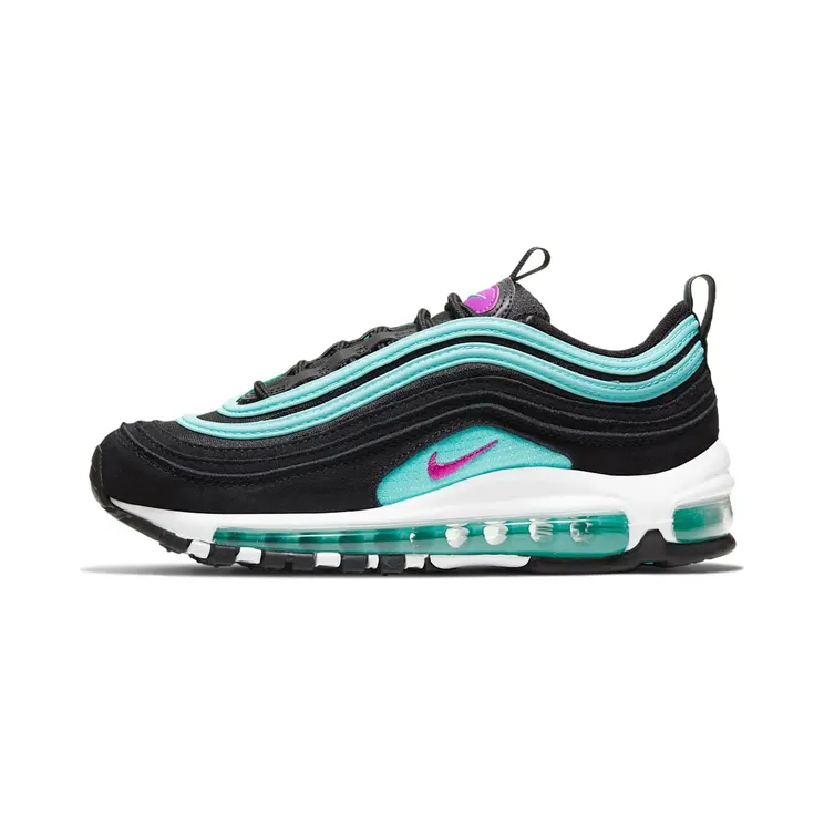 Nike Air Max 97 Black Hyper Violet (GS) “Black / Aurora Green / White / Hyper Violet” (921522-015)