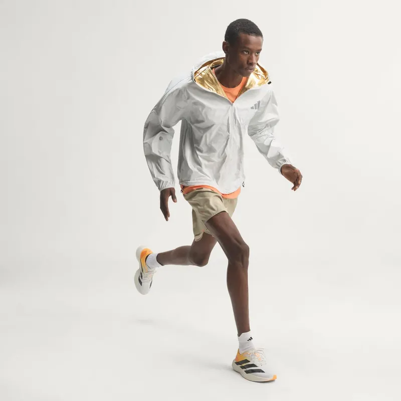 Adidas Adizero EVO SL Crystal White / Lucid Tangerine / Iron Metallic (KJ2521)