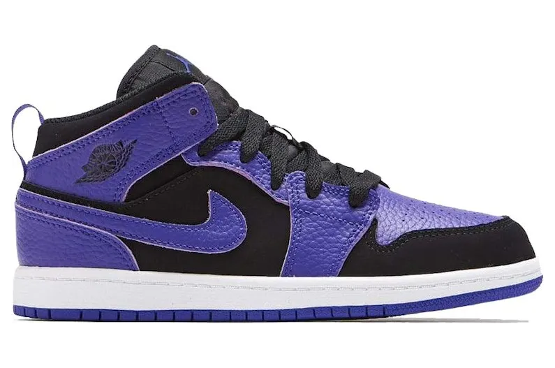 Jordan 1 Mid Black Dark Concord (640734-051)