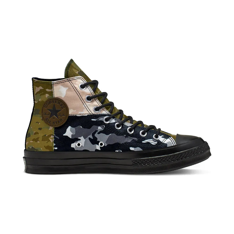 Converse Chuck Taylor All-Star 70s Hi Patchwork Blocked Camo Black (165912C)