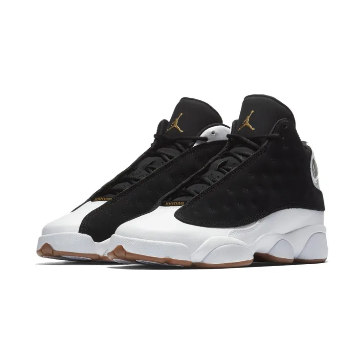 Air Jordan 13 Retro GG “Black / White / Gum Medium Brown / Metallic Gold” (439358-021)