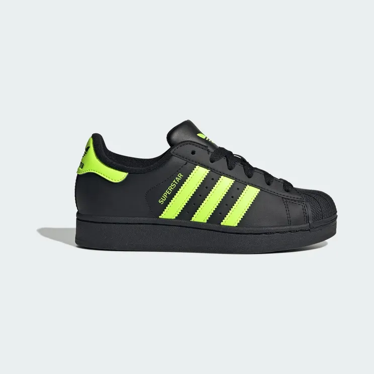 adidas Superstar II Core Black Signal Green (JR3831)