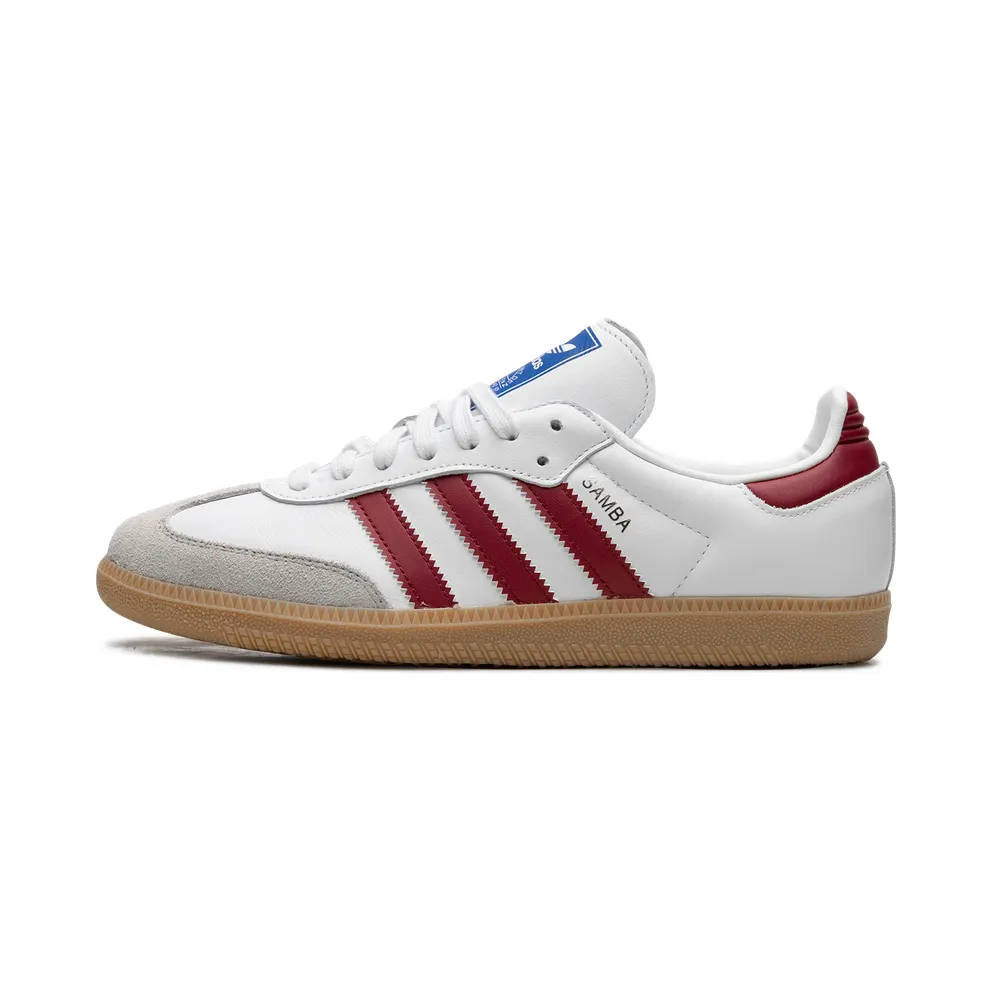 adidas Samba OG Schuh Cloud White / Collegiate Burgundy / Gum (IF3813)