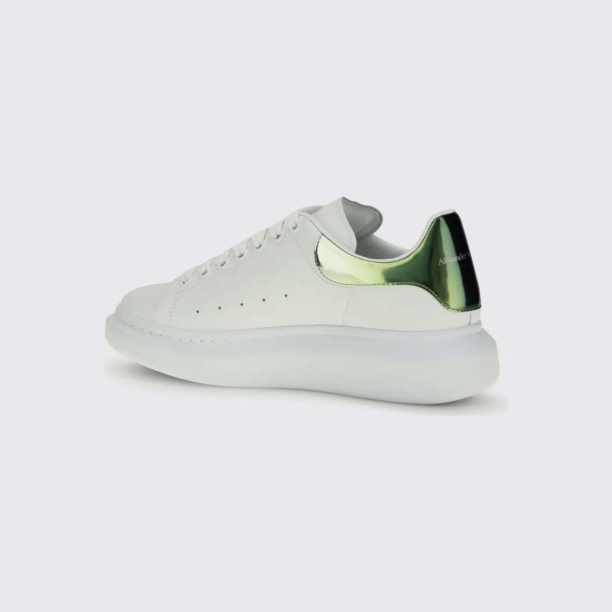 Mcqueen Oversize Leather Sneakers White (553680WIAKA9830) (2)