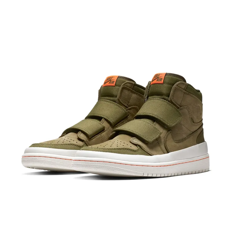 Jordan 1 Retro High Double Strap Olive Canvas Olive Canvas/Light Bone-Cone (AQ7924-305)