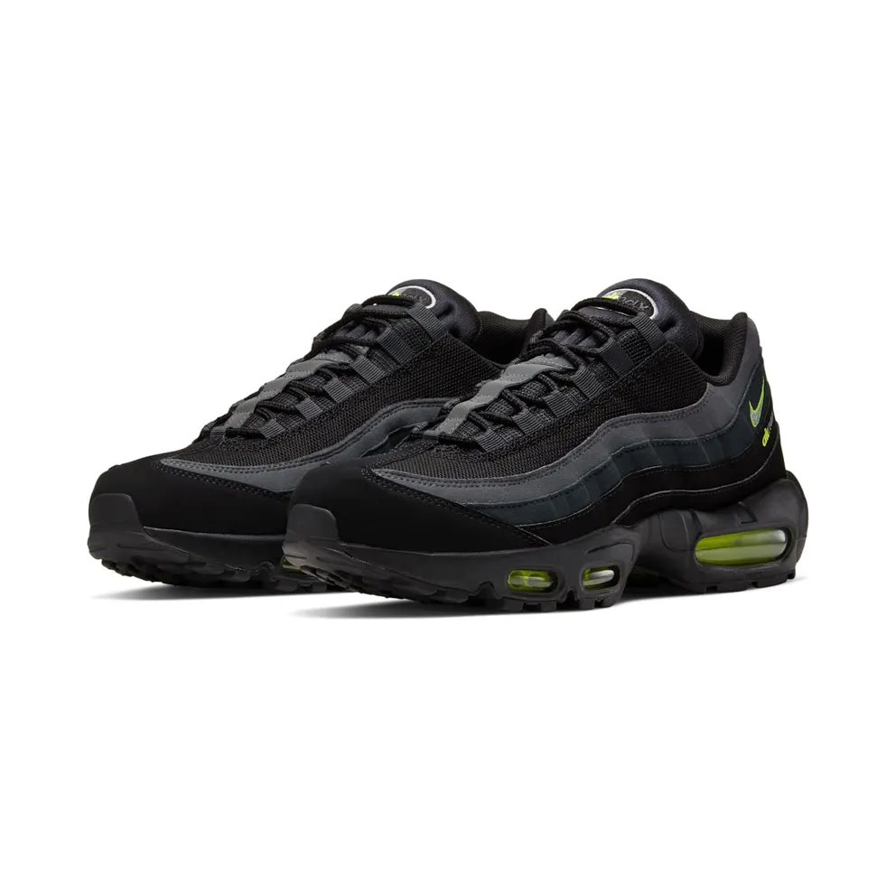 Nike Air Max 95 Retro Logo Black Grey Volt Black/Wolf Grey-Cool Grey-Volt (CV1635-002)