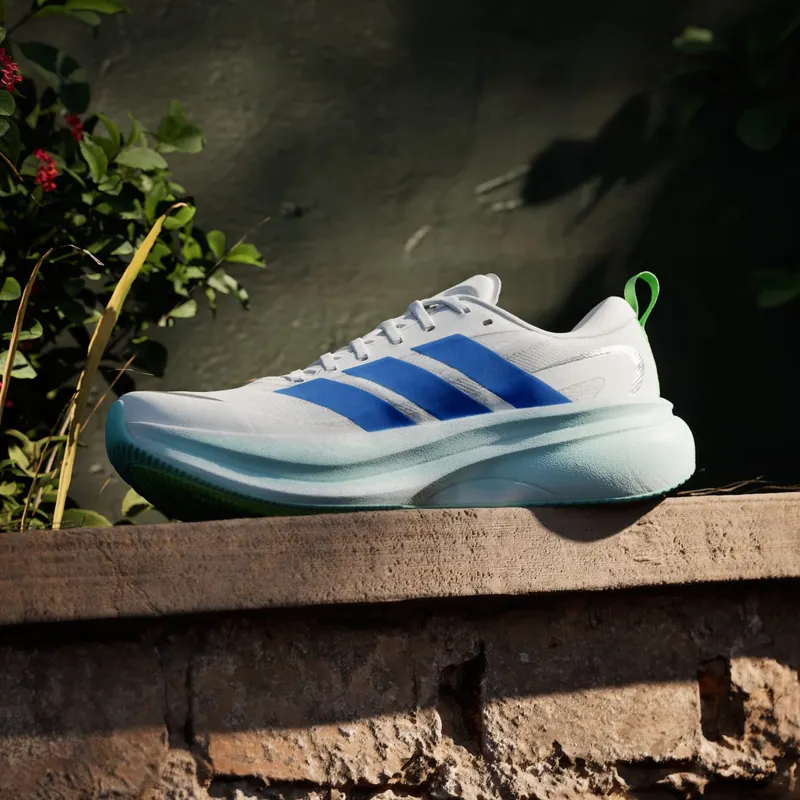 Adidas SUPERNOVA GLIDE M Running Shoes Cloud White / Blue / Lime Burst (KJ8758)