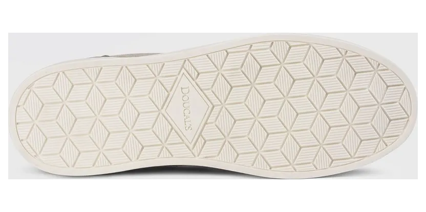 Doucal’s Technical Crochet Fabric and Leather Sneakers Dove Grey (DU3381SPENPZ830EM05) (3)
