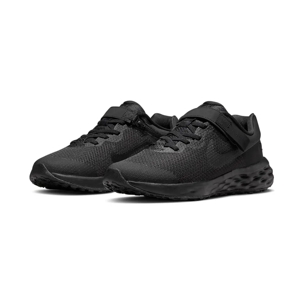 Nike Revolution 6 FlyEase Older Kids’ Easy On/Off Road Running Black 50% Sustainable Materials (DD1113-001)