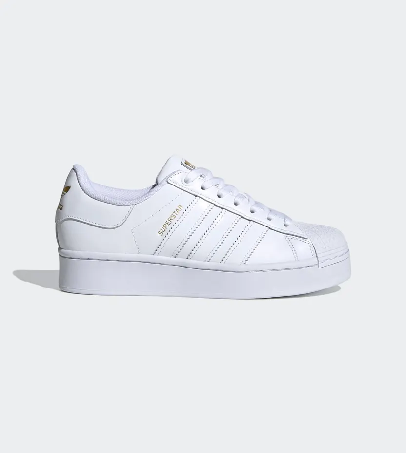 adidas Superstar Bold Cloud White / Cloud White / Gold Metallic (FV3334)