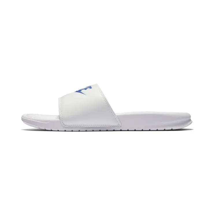 Nike Benassi Just Do It Sandal “White / Varsity Royal” (343880-102)