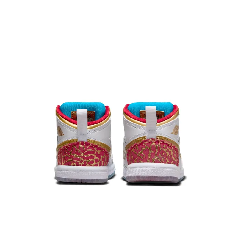 Jordan 1 Mid Sneaker School NC to Chi (FB2211-100)