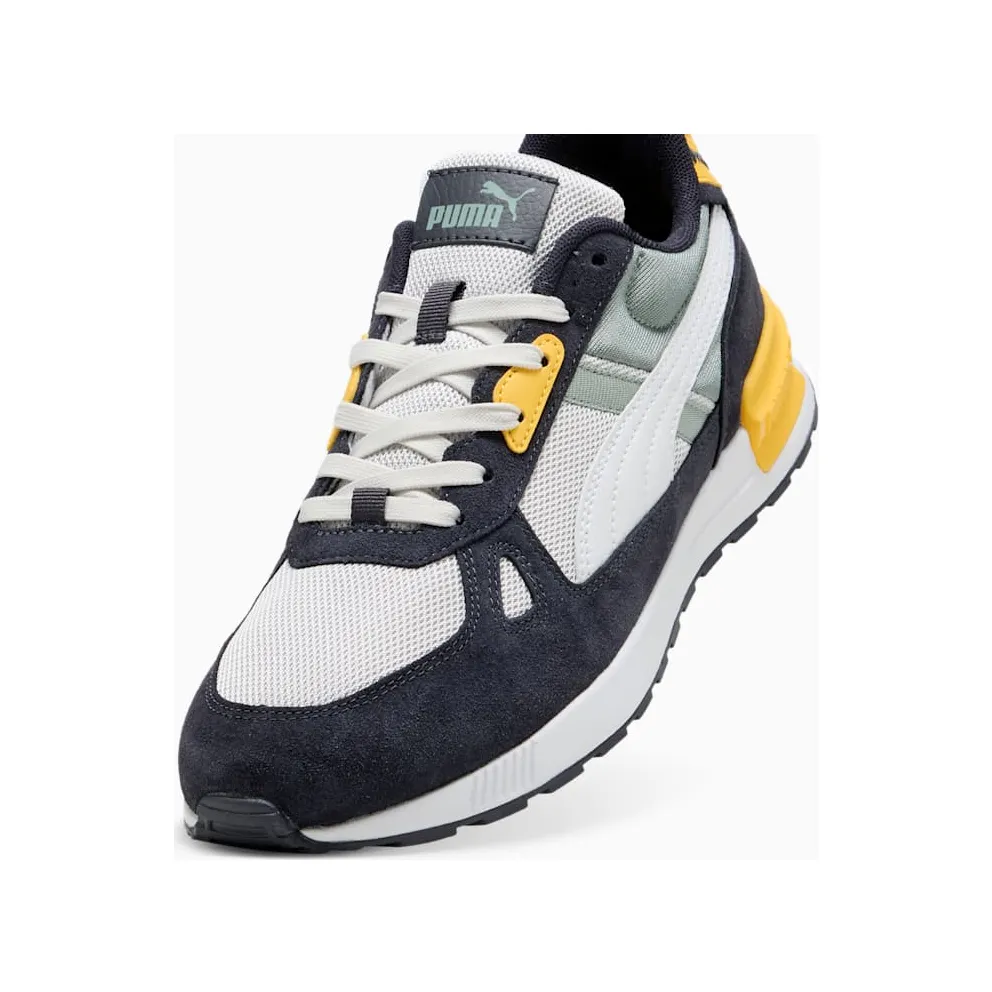 Puma Graviton Pro Feather Gray White New Navy Green Moon (380736-45)