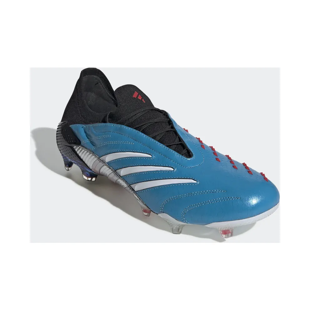 adidas Predator Archive FG Black White Blue Cloud White/Core Black/Red (EH2562)