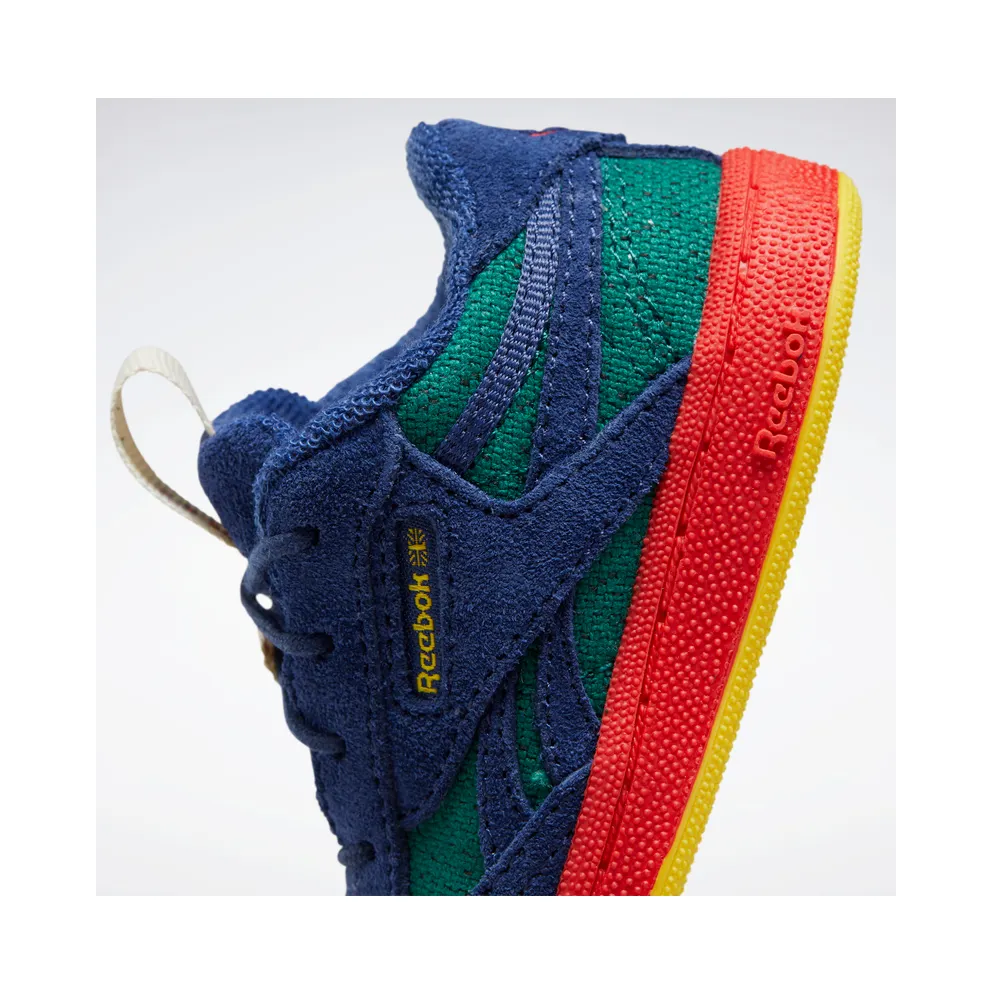 Reebok De Animals Observatory Club C Revenge Shoes Night Navy / Flannel Green / Fireball Red