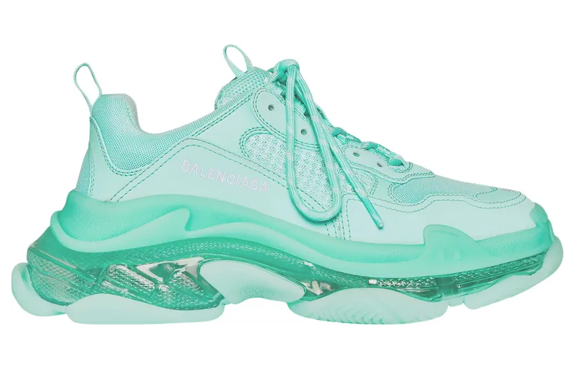 Balenciaga Triple S Clear Sole Green (541624W2GA14500)