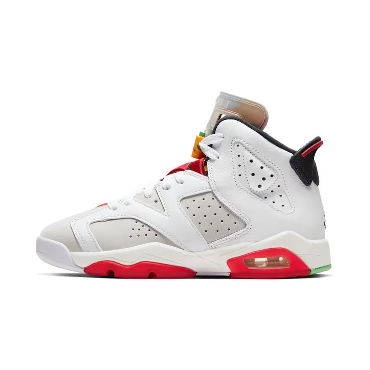 Air Jordan 6 Retro GS Hare “Neutral Grey / White / True Red / Black” (384665-062)