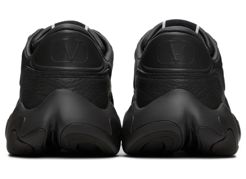Valentino Garavani Black Bubbleback Low Sneakers (1Y2S0F08IAQ) (2)