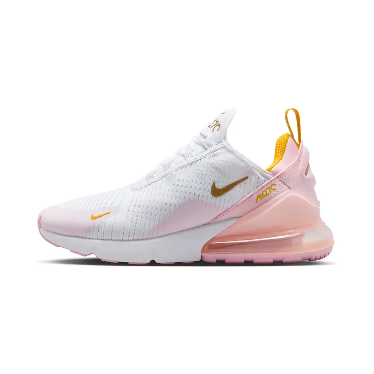 Nike Air Max 270 White University Gold Pink Foam (IQ9607-100)