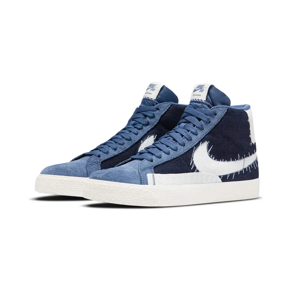Nike SB Zoom Blazer Mid Sashiko Mystic Navy Mystic Navy/Sail-Sail-Gum Light Brown (CT0715-400)