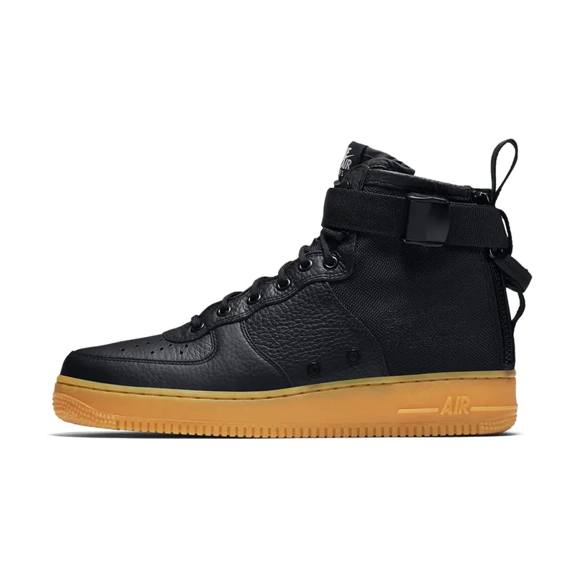 Nike SF Air Force 1 Mid Black Gum Black/Black-Gum Light Brown (917753-003)