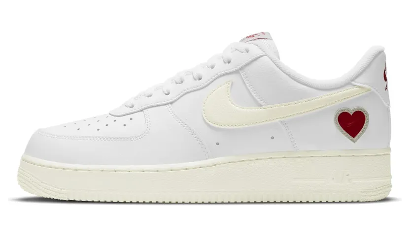 Nike Air Force 1 Low ‘Valentine’s Day’ White/Sail/University Red (DD7117-100)