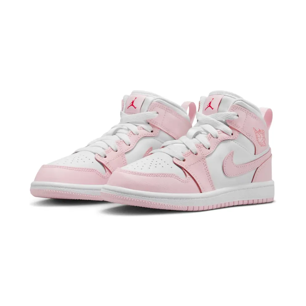 Jordan 1 Mid PS “Pink Foam Fire Red White” (DQ8424-608)