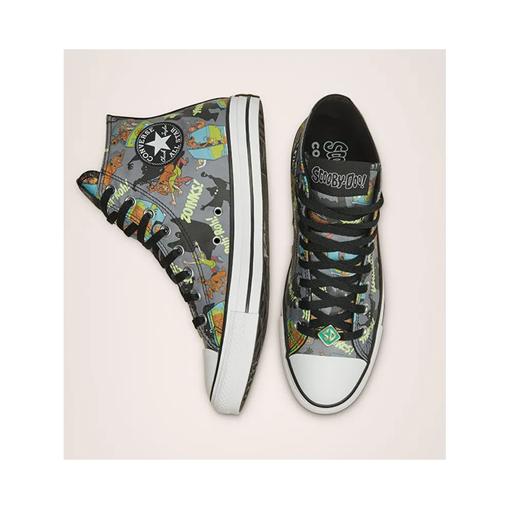 Converse Scooby-Doo x Chuck Taylor All Star High ‘Chased By Ghosts’ Almost Black/White/Multi (169073C)