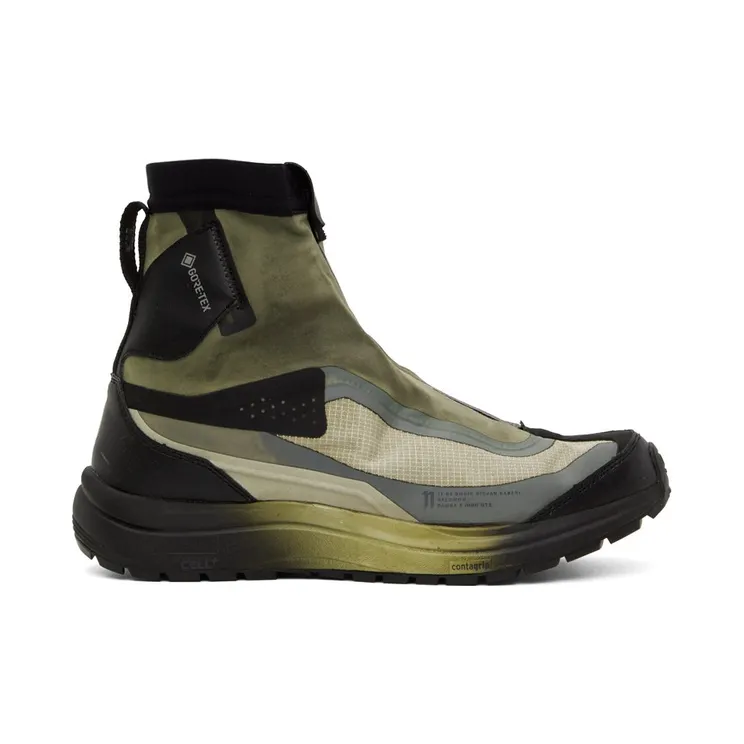11 by Boris Bidjan Saberi Khaki & Black Salomon Edition Bamba 2 Gtx High Wehr Green (254 11xS) (25411XS)