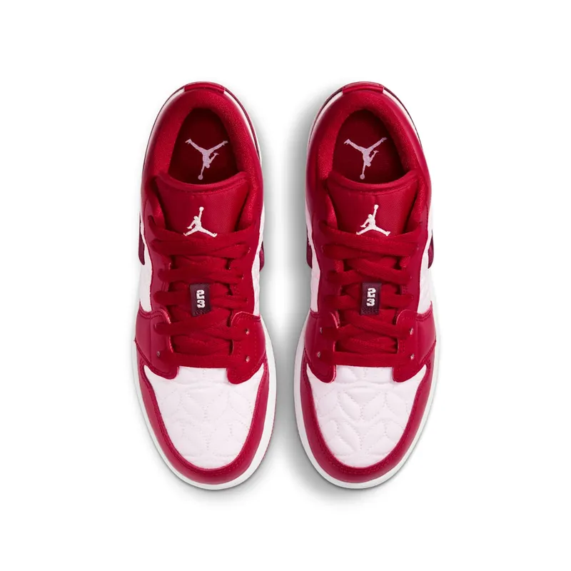 Jordan 1 Low SE Red Quilt (GS) Deep Red/Sail-Gym Red (DB3621-600)