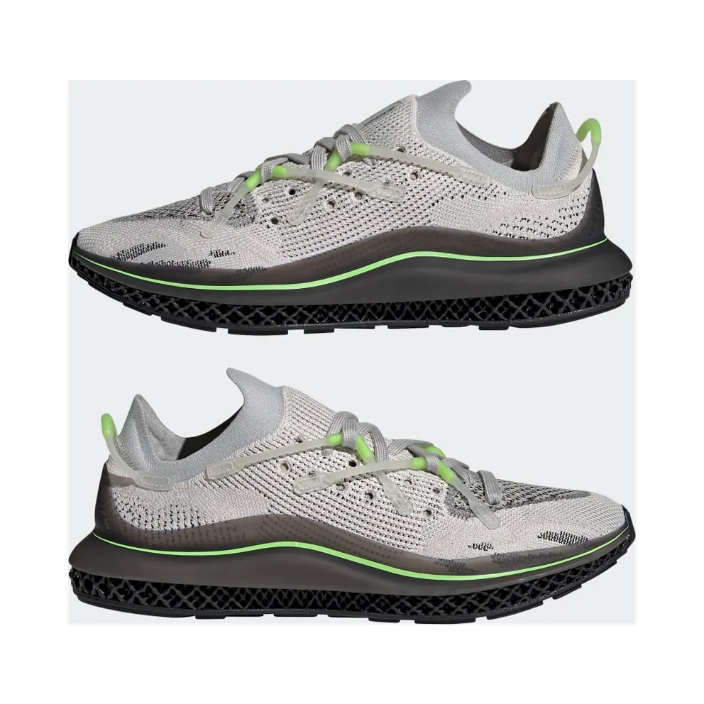 adidas 4D Fusio Grey One / Core Black / Signal Green (H04511)