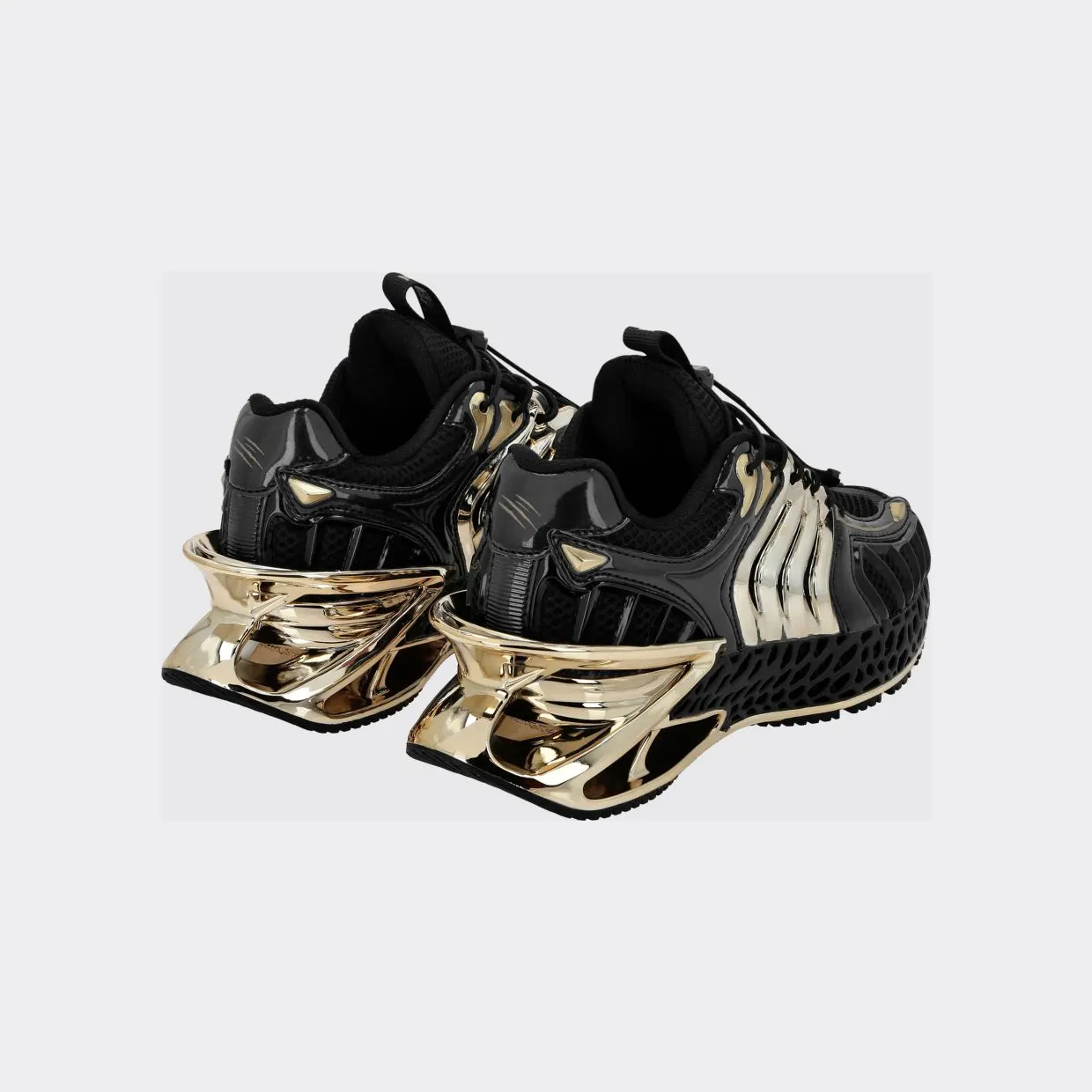 Plein Sport The Thunder Stroke Gen X 02 Mesh Trainers with a Chunky Sole Black (FACSUSC0434STE003N0294) (2)