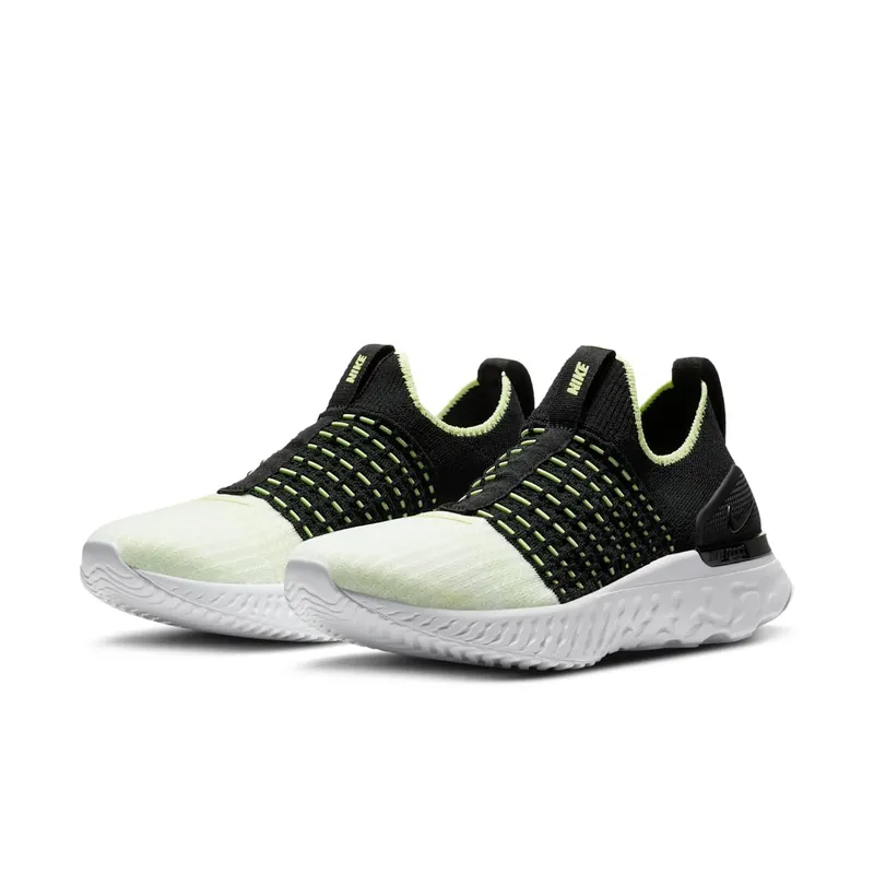 Nike React Phantom Run Flyknit 2 Black Barely Volt (W) Black/Glacier Ice-White-Barely Volt (CJ0280-004)