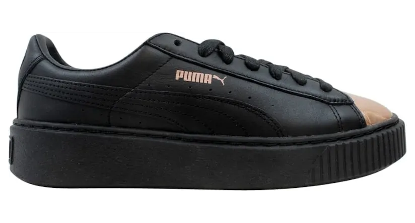Puma Basket Platform Metallic Puma Black Rose Gold (W)