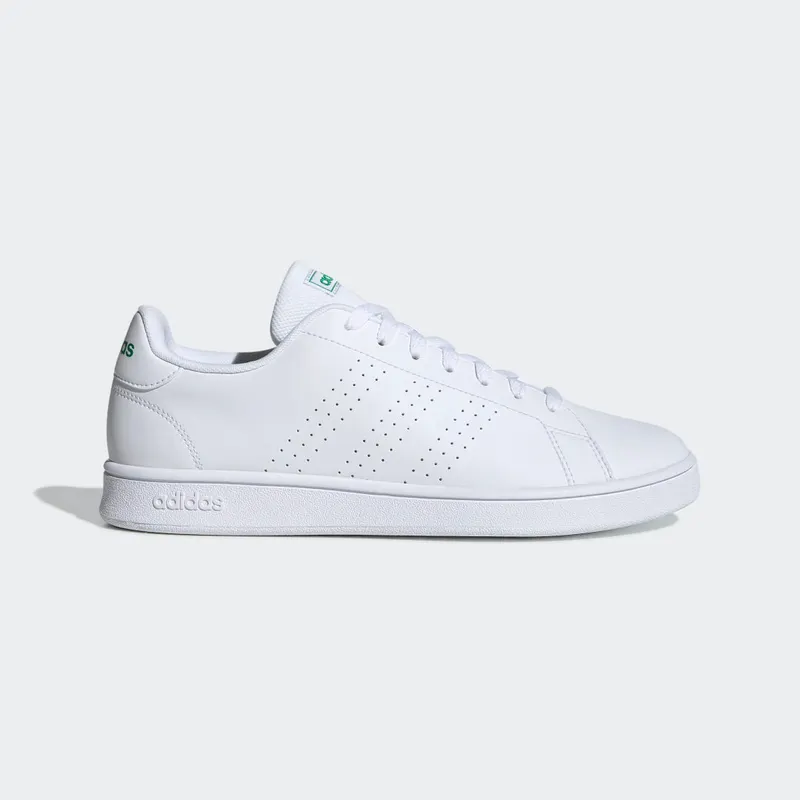 Adidas Advantage Base Cloud White / Cloud White / Green (EE7690)