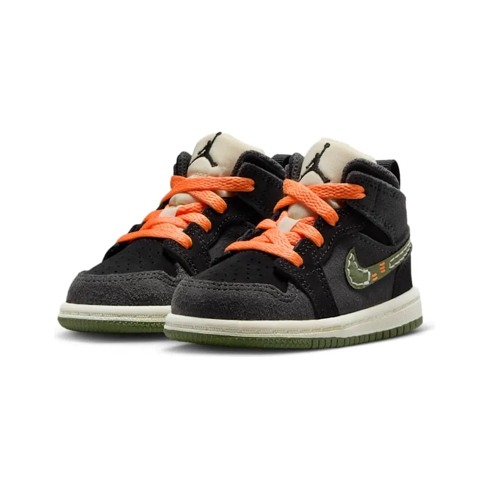 Jordan 1 Mid SE Craft Anthracite Black Bright Mandarin Sky J Light Olive (FD9093-003)
