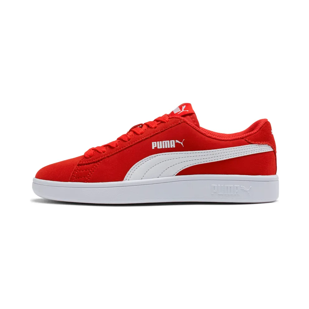 Puma Smash v2 Suede Jr Red/White (36517603)