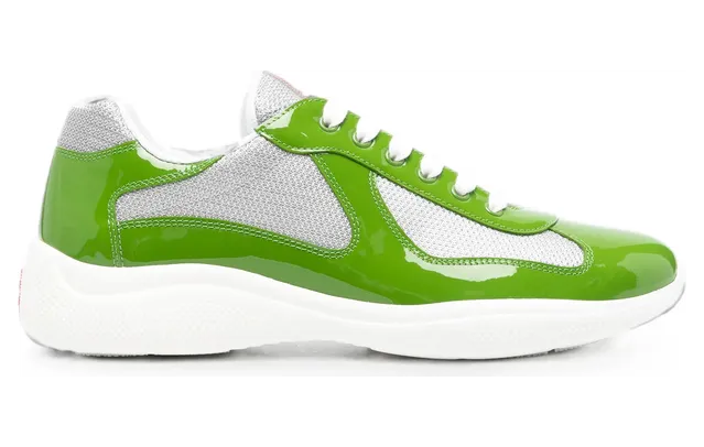 Prada Patent-leather “Green/Grey” (4E3400 F G000 ASZ F0F7S)