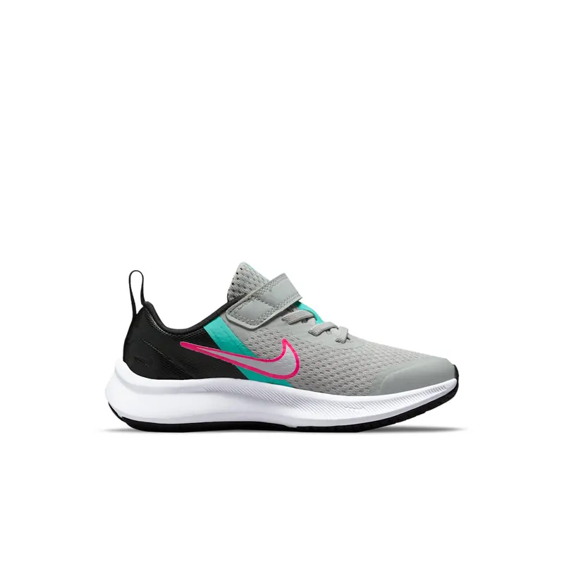 Nike Star Runner 3 SE PS “Grey Fog / Black / Hyper Pink / White” (DD1150-001)