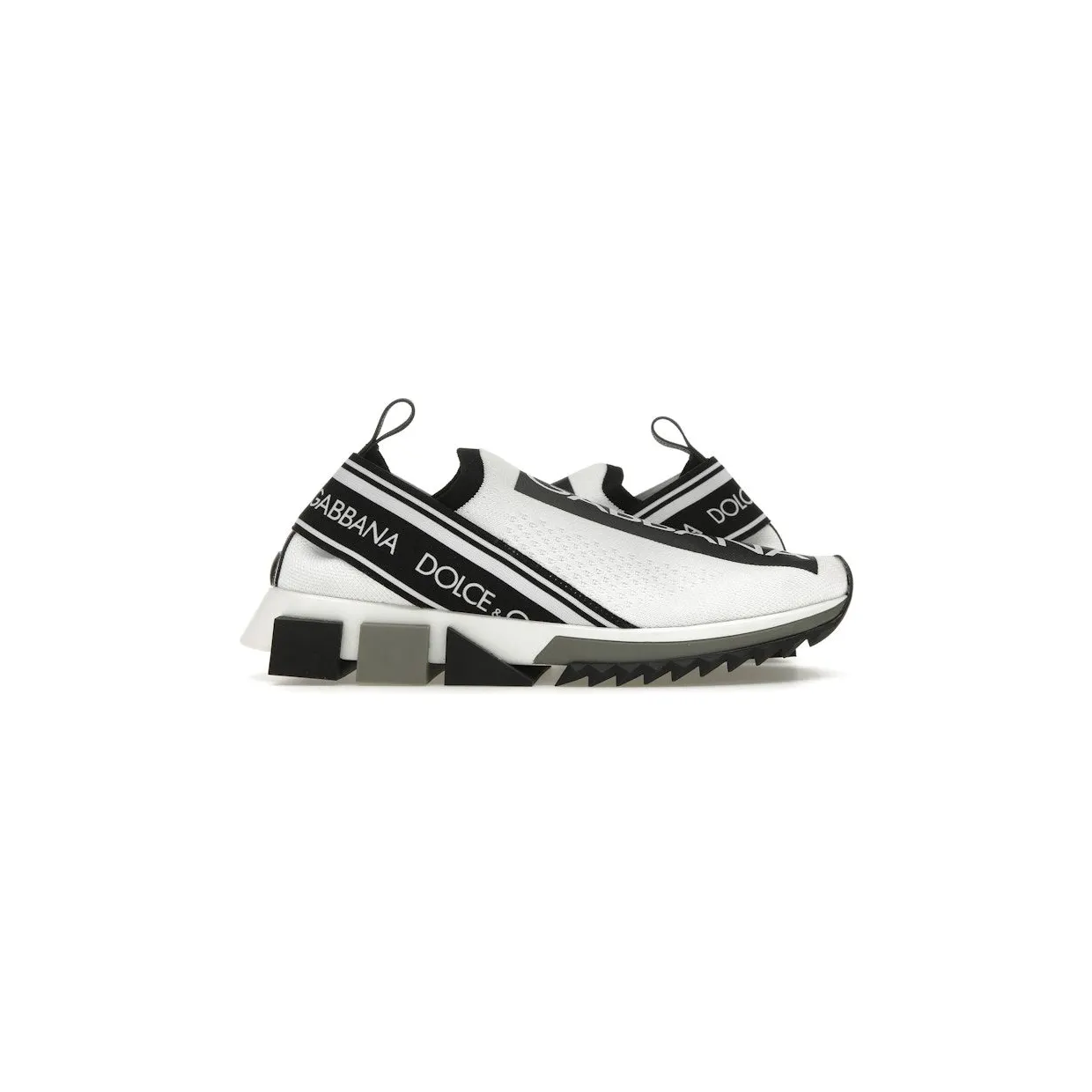 Dolce & Gabbana Sorrento Slip On White Black (CK1595 AH677 89697)