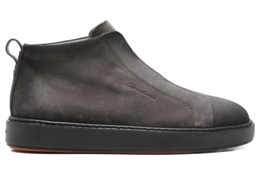 Santoni aus Wildleder mit elastischen Einsätzen “Grey” (MBCD22105NEATGEL)