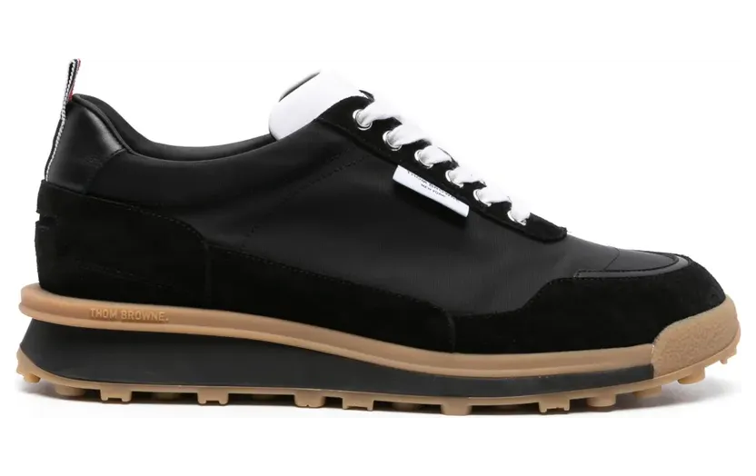 Thom Browne Alumni Sneakers mit Einsätzen – Schwarz (MFD271BF0488)