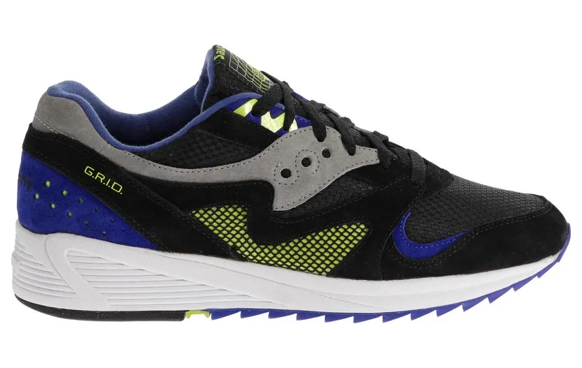 Saucony Grid 8000 Black Grey Purple